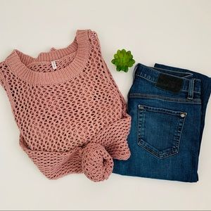 RIP CURL Crochet CrissCross Back Sweater